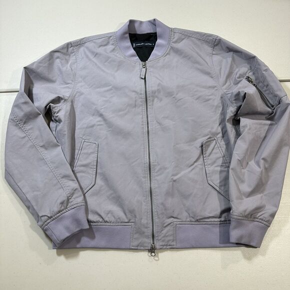 Everlane Other - Everlane Uniform The Bomber Jacket Men M Lilac Purple Full Zip Magnetic Pocket